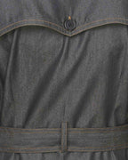 Black Denim Designer Abaya Black
