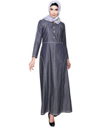 Modish Denim Abaya Blue