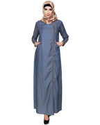Chic Denim Abaya Blue