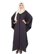 Dark Purple & Black Kaftan Purple