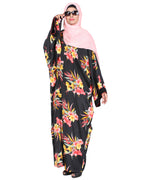 Botanical Kimono Kaftan Black