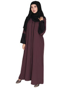 Elegant Crochet Lace Dubai Style Abaya Purple