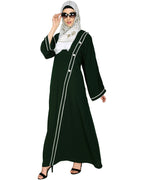 Intrigue Angrakha Dubai Style Abaya Green