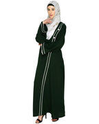Intrigue Angrakha Dubai Style Abaya Green
