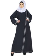 Intrigue Angrakha Dubai Style Abaya Grey