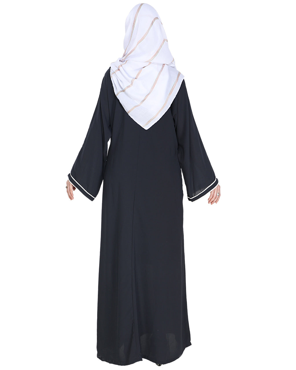 Intrigue Angrakha Dubai Style Abaya Grey