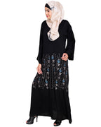 Orchid Dubai Style Abaya Black