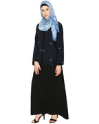 Pearl Delight Dubai Style Abaya Wine