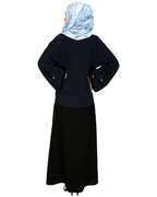 Pearl Delight Dubai Style Abaya Wine