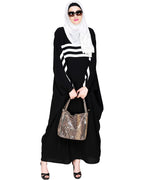 Sporty Kaftan With Black Detailing Wine