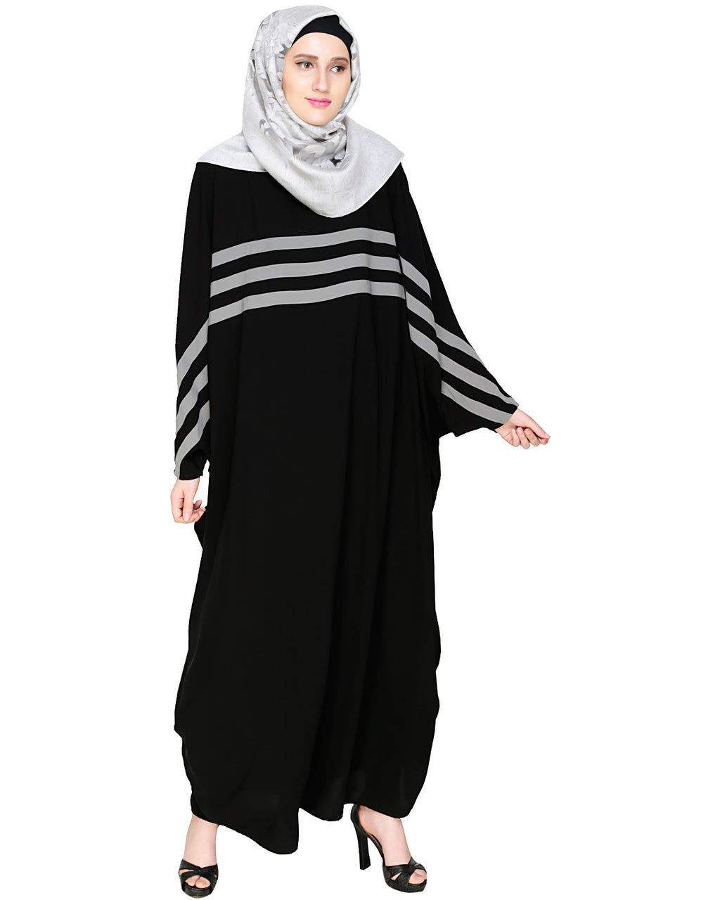 Sporty Kaftan With Black Detailing Wine