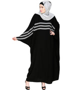 Sporty Kaftan With Black Detailing Wine