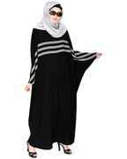 Sporty Kaftan With Black Detailing Wine
