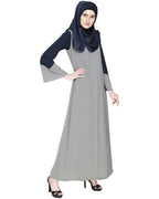 Folksy Abaya Grey