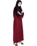 Folksy Abaya Wine