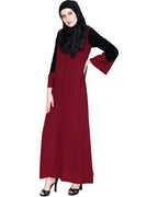 Folksy Abaya Wine