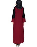 Folksy Abaya Wine