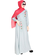 Box Pleated Abaya Sage Green