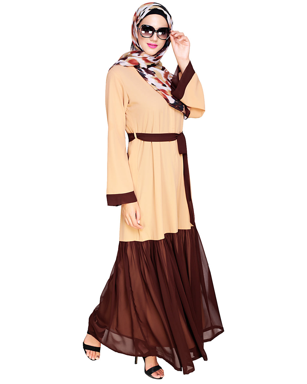 Glory Muster Abya Dark Beige & Brown