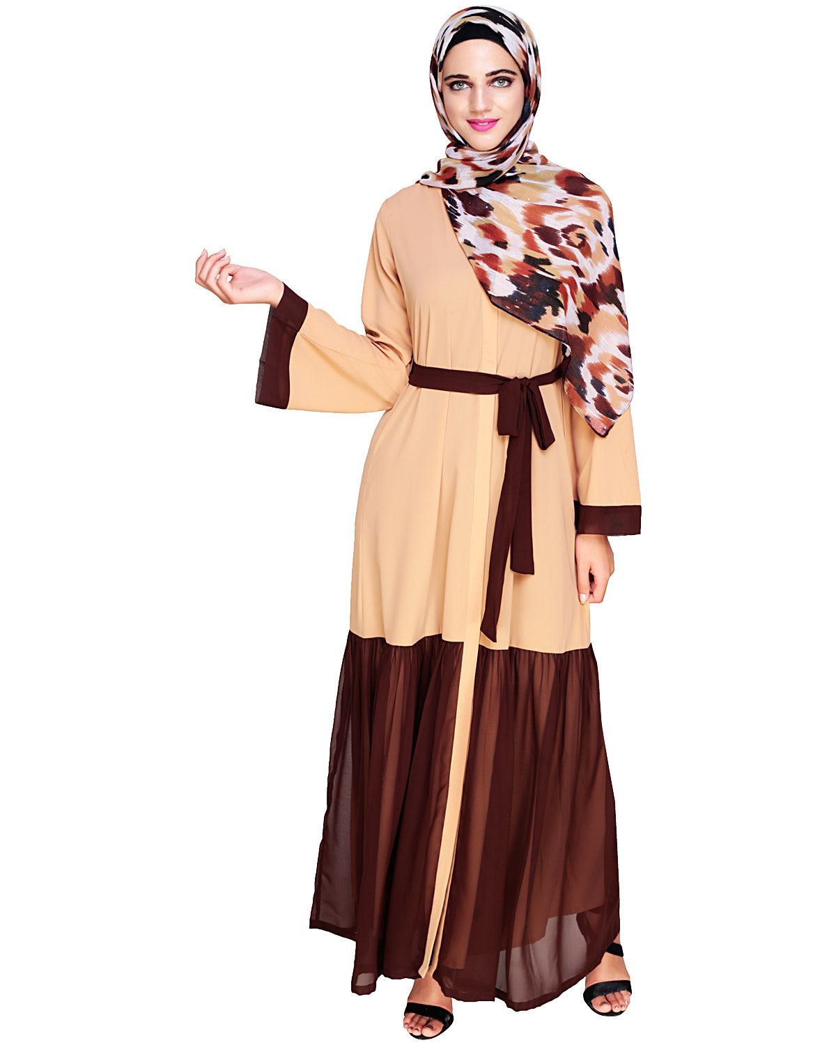 Glory Muster Abya Dark Beige & Brown