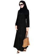 Exquisite Stone Work Stylish Black Dubai Style Abaya Black