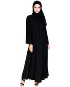 Exquisite Stone Work Dubai Style Abaya Black