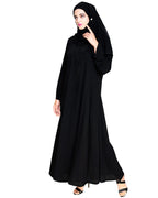 Exquisite Stone Work Dubai Style Abaya Black