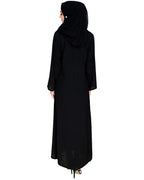 Exquisite Stone Work Dubai Style Abaya Black