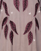 Blossomy Dubai Style Abaya Umber Brown