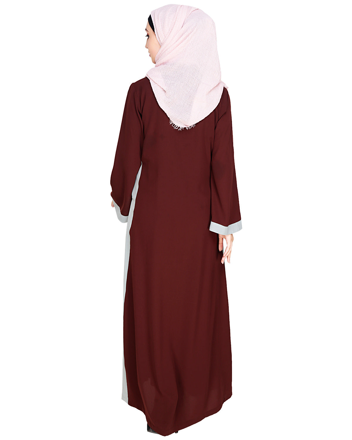 Side Panelled Abaya Black