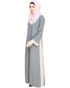 Side Panelled Abaya Brown