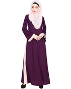 Side Panelled Abaya Grey