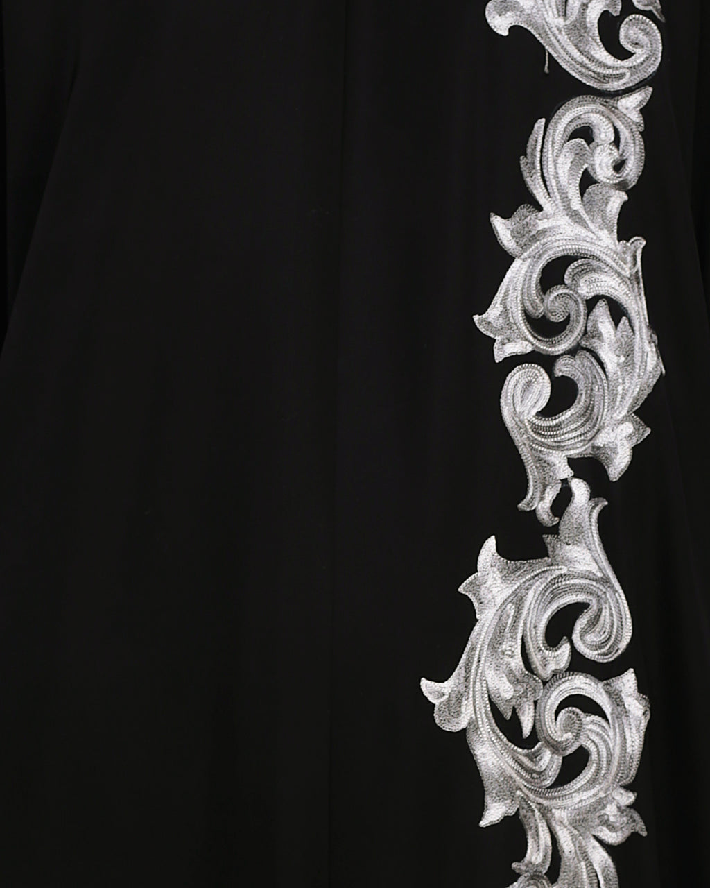 Dual Shade Floral Embroidered Beige Kaftan Wine