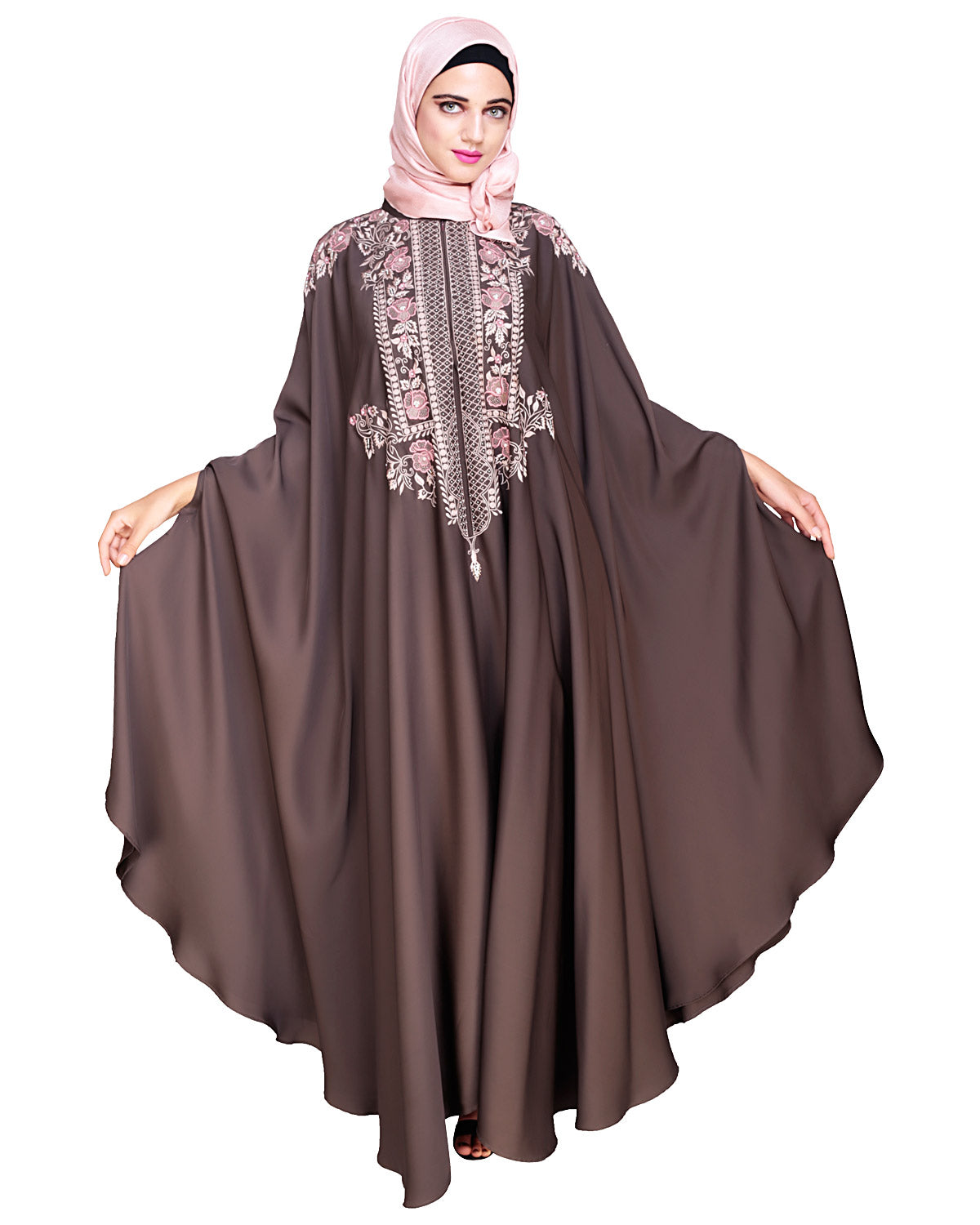 Royal Beige Irani Kaftan Brown