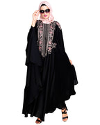 Royal Beige Irani Kaftan Black
