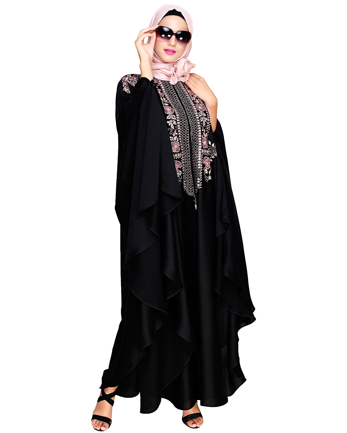 Royal Beige Irani Kaftan Wine