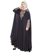 Luxury Black Irani Kaftan DARK WINE