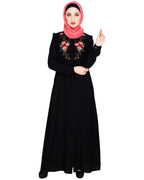 Ruffled Affair Abaya Black