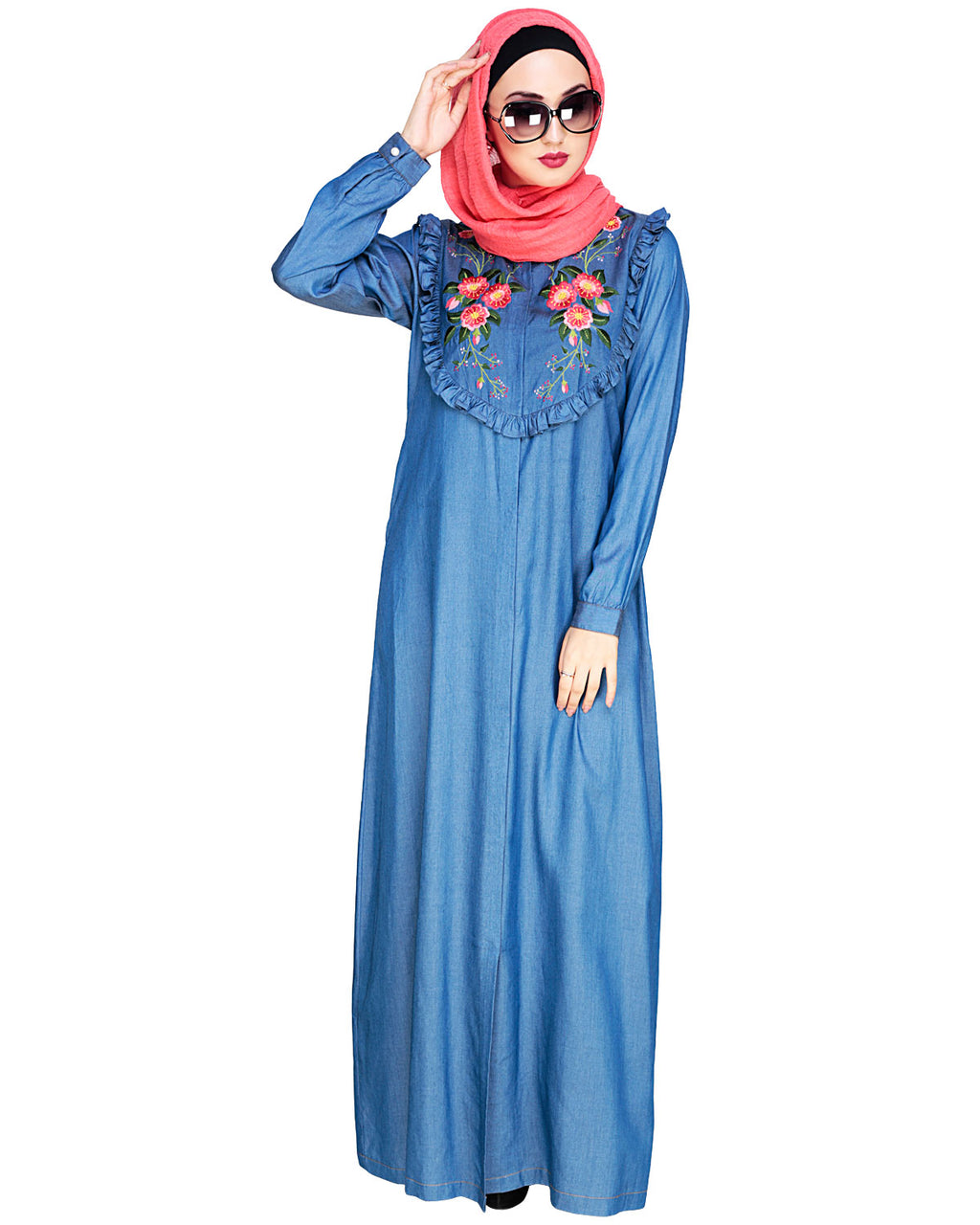 Ruffled Affair Abaya Black