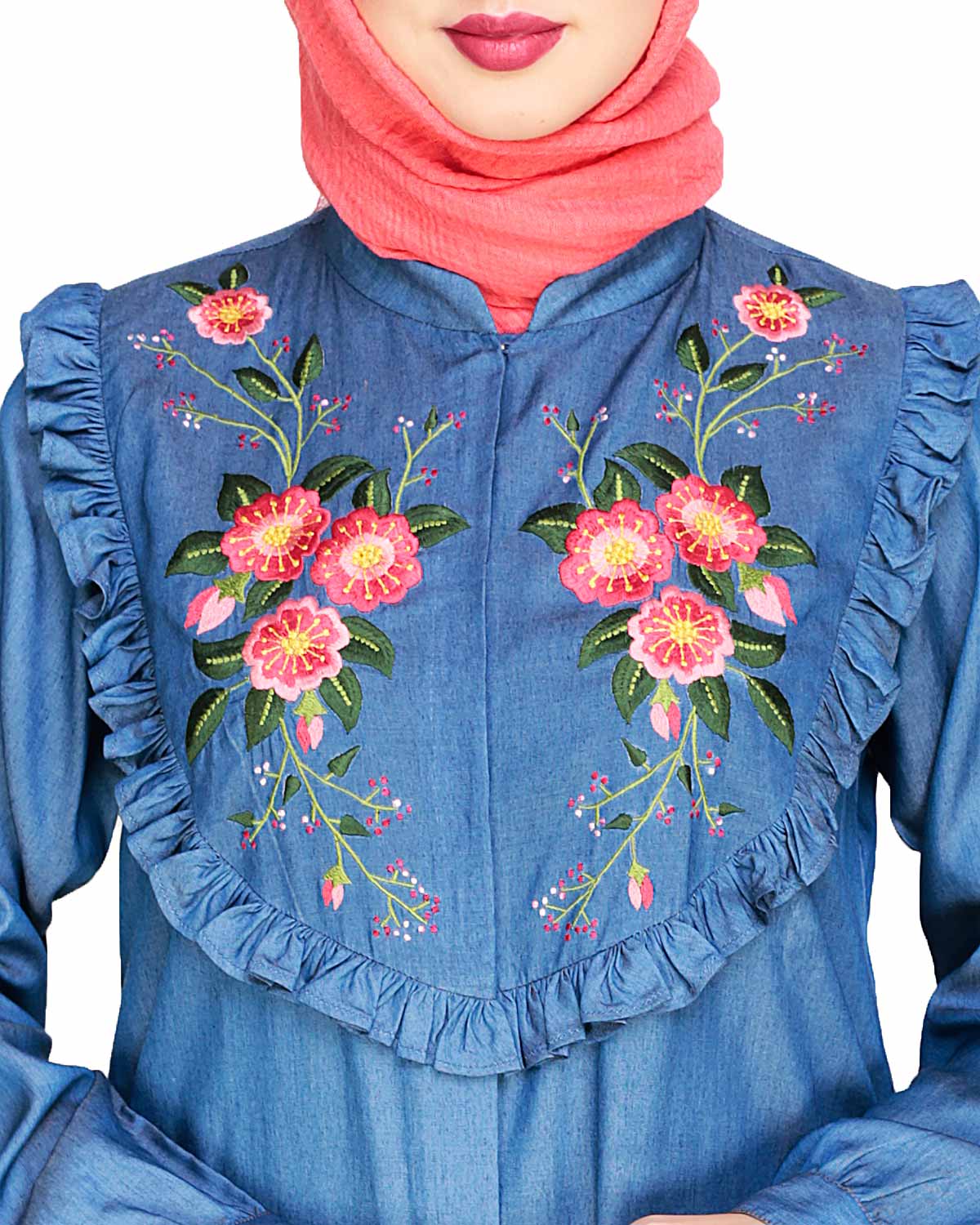 Ruffled Affair Abaya Black