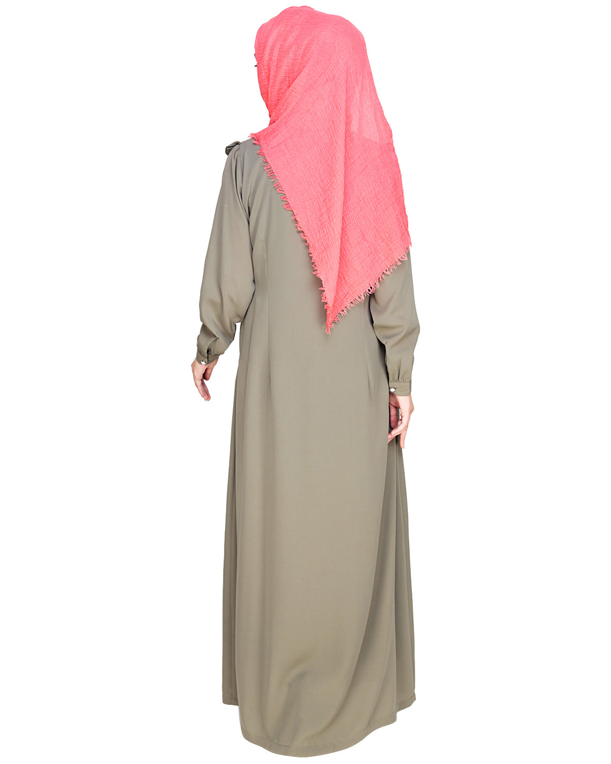 Ruffled Affair Abaya Blue
