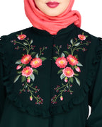 Ruffled Affair Abaya Dead Mint