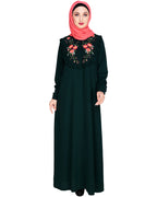 Ruffled Affair Abaya Green