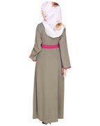 Vougish Angarkha Abaya Grey