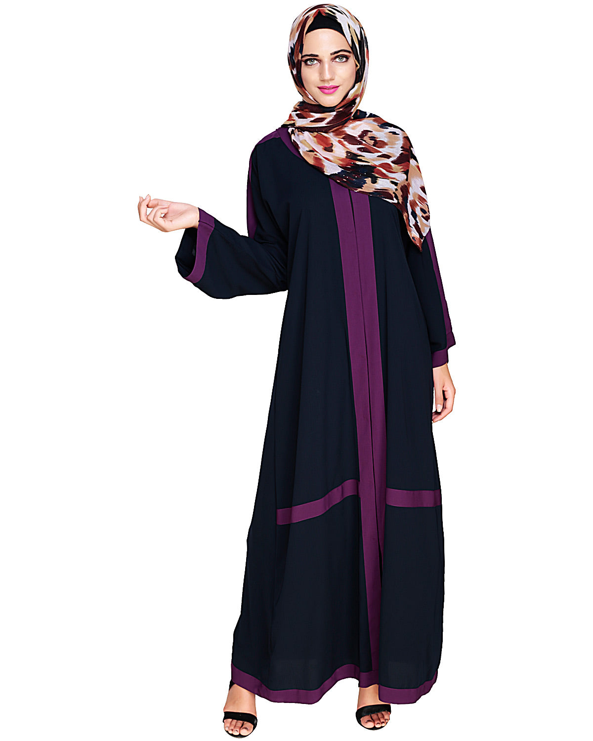 Enswathe Dubai Style Abaya Blue