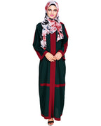 Enswathe Dubai Style Abaya Bottle Green