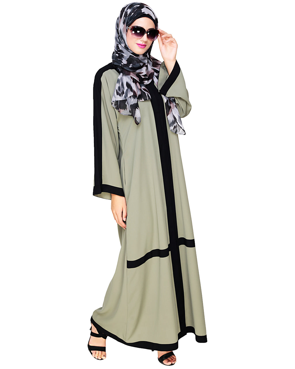 Enswathe Dubai Style Abaya Mint Green