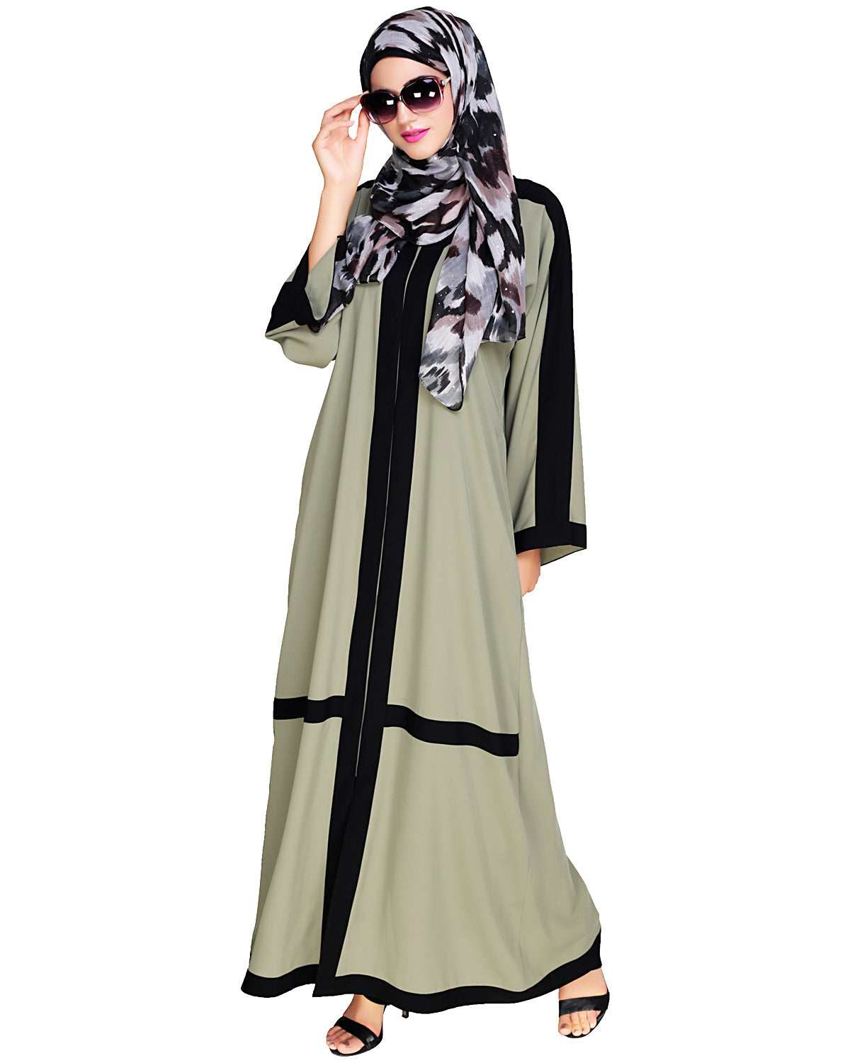 Enswathe Dubai Style Abaya Mint Green