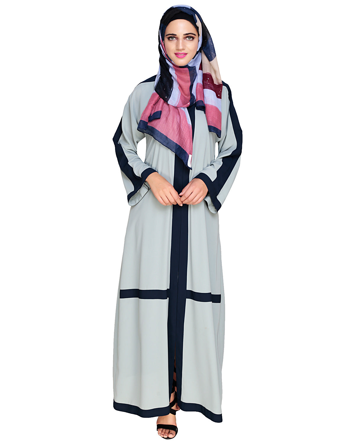 Enswathe Dubai Style Abaya Sage Green