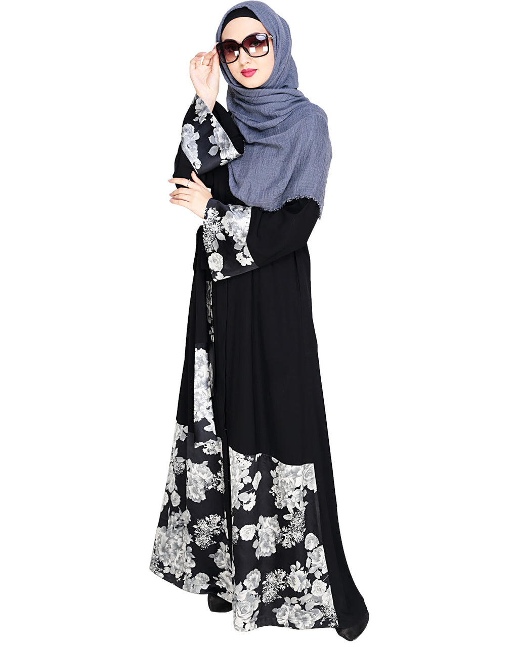 Premium Satin Abaya Black
